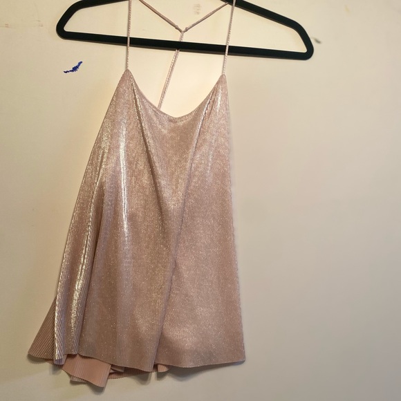 Express Pink Silk Top - Picture 4 of 4